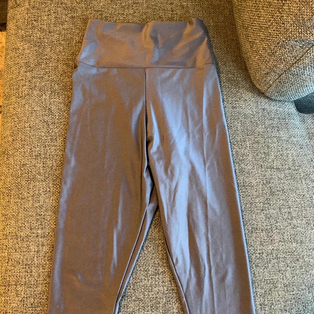 American Apparel grey disco legging M